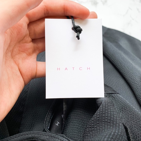 NWT Hatch The Lauren Black Side Slit Dress 3 - Picture 9 of 13